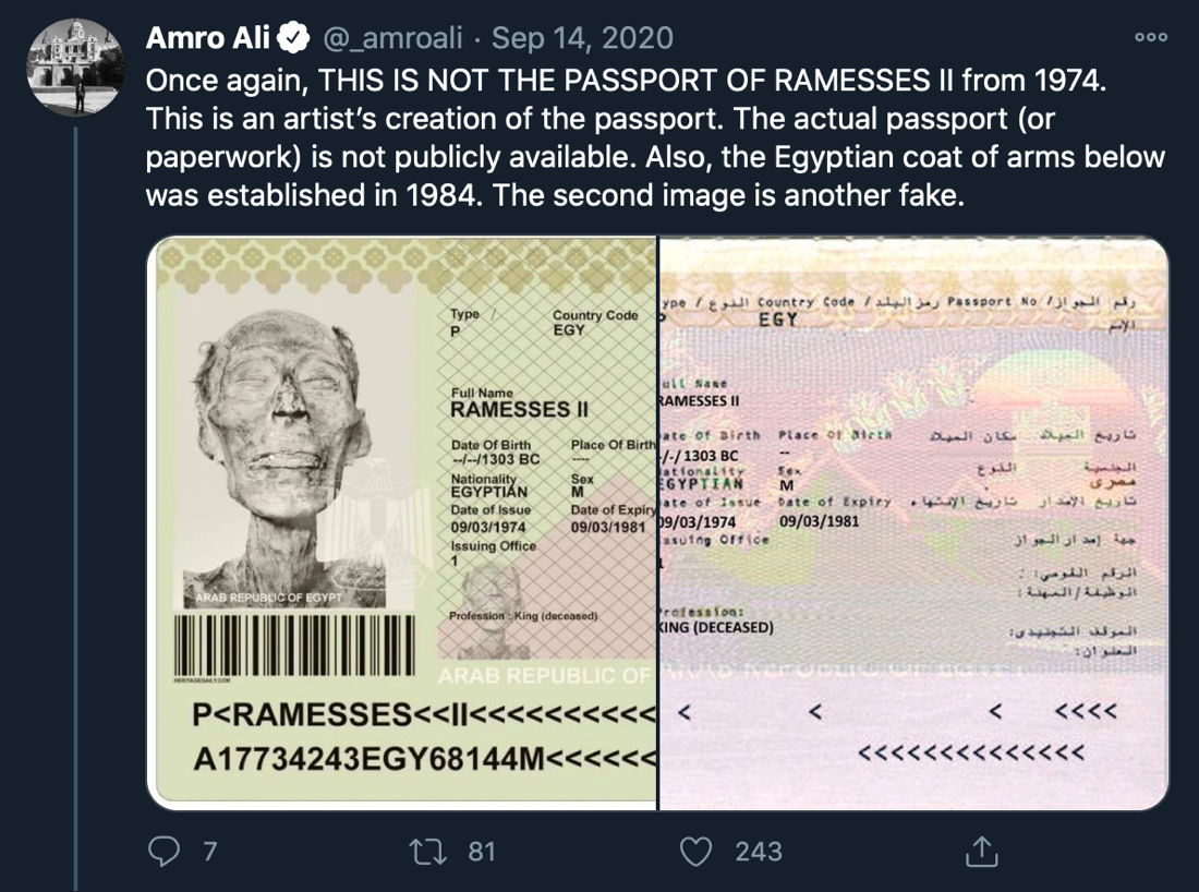 ramses ii passport