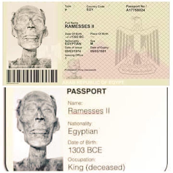 ramses ii passport