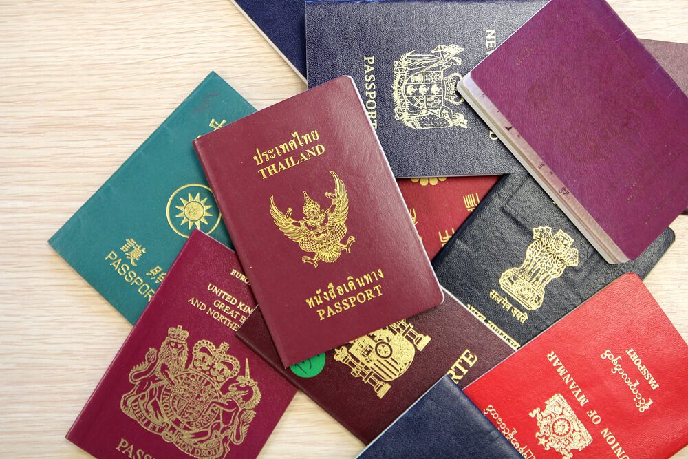 red color passport