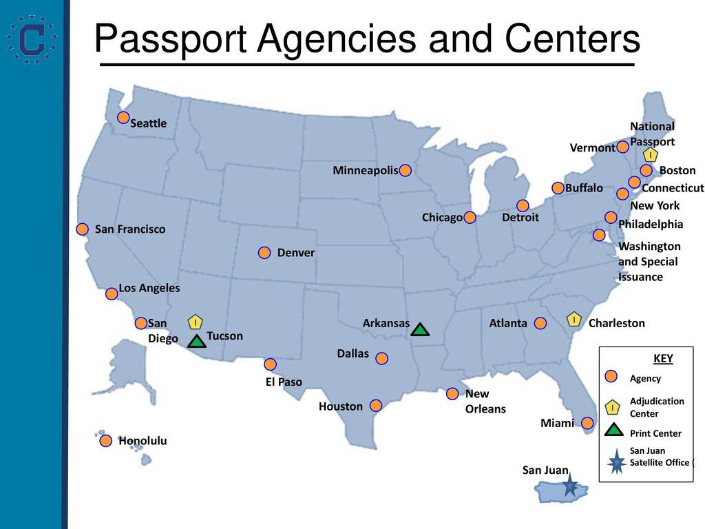 regional passport agencies