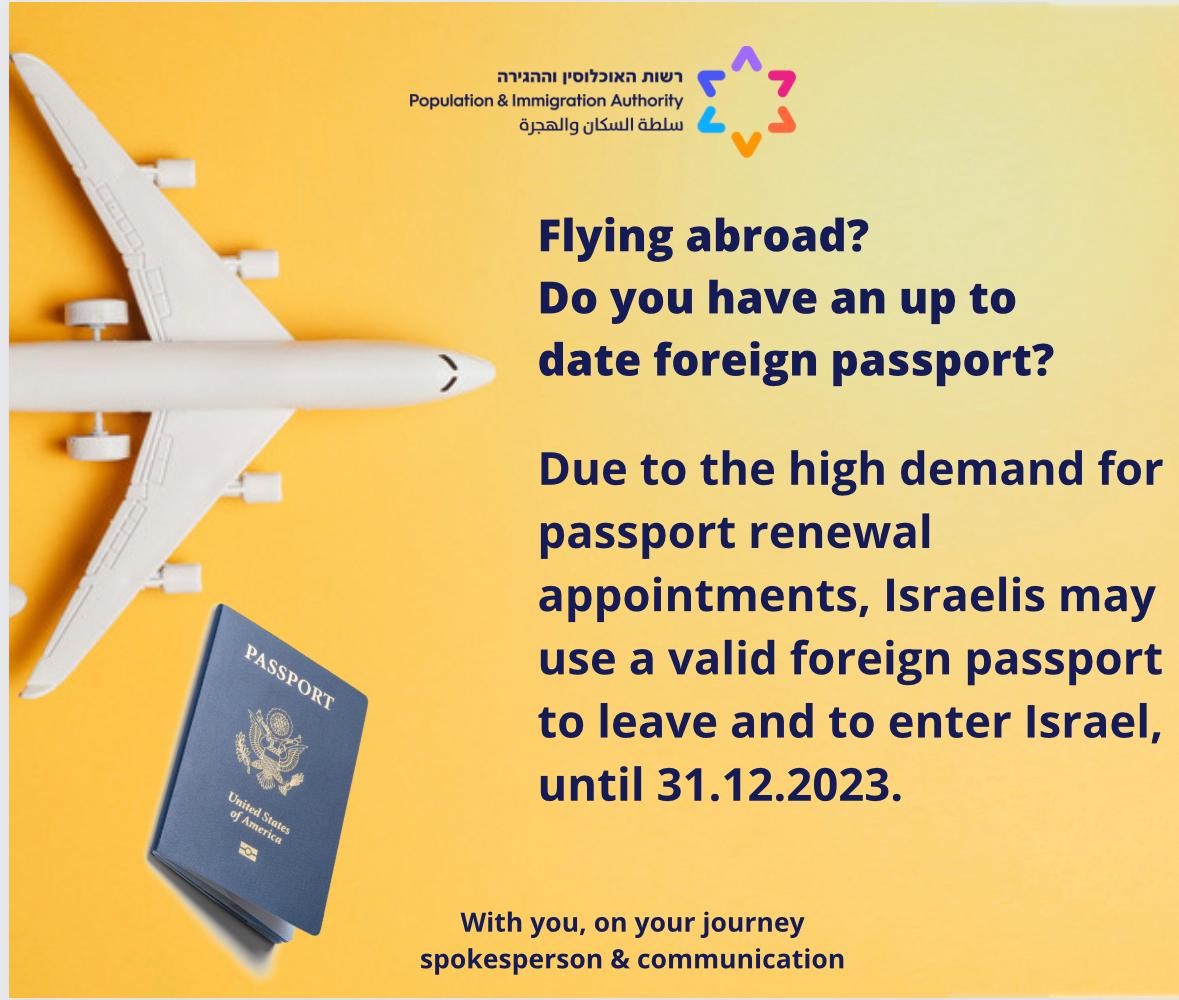 renew israeli passport online