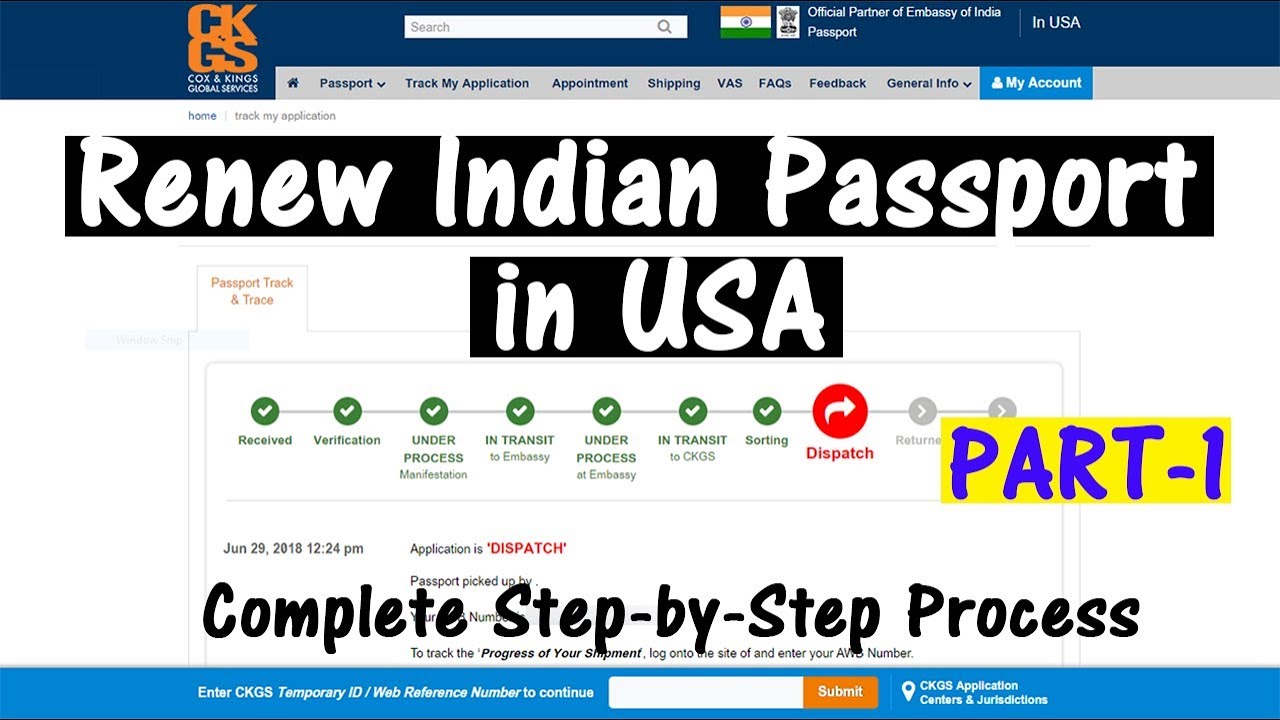 renew passport india in usa