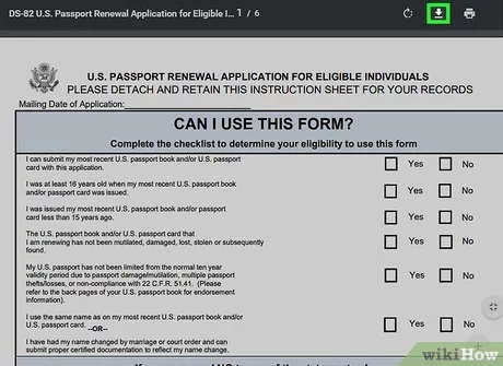 renewal passport form