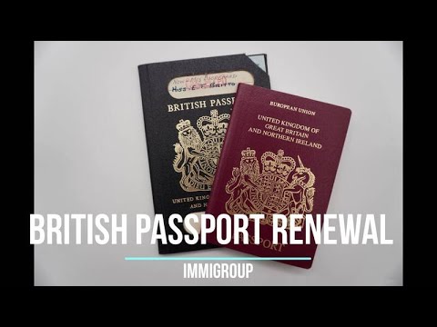 renewing british passport in usa