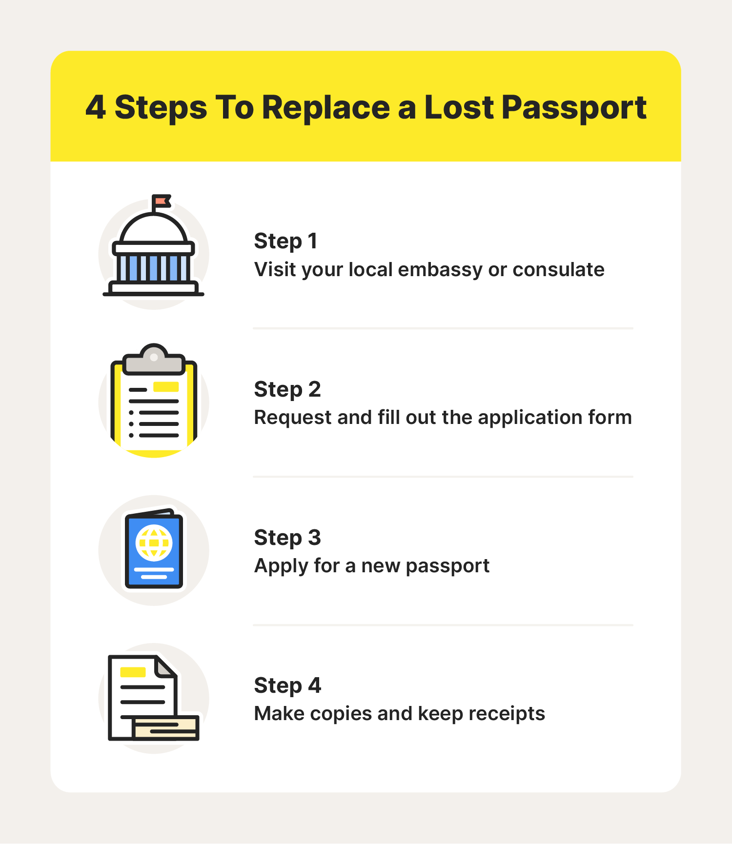 replace a lost passport