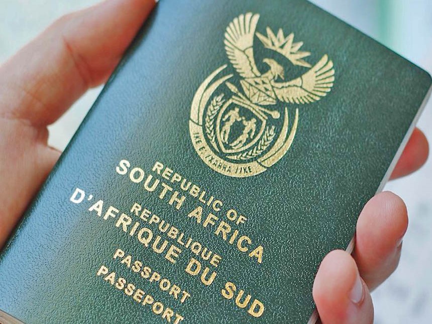 republic of south africa passport