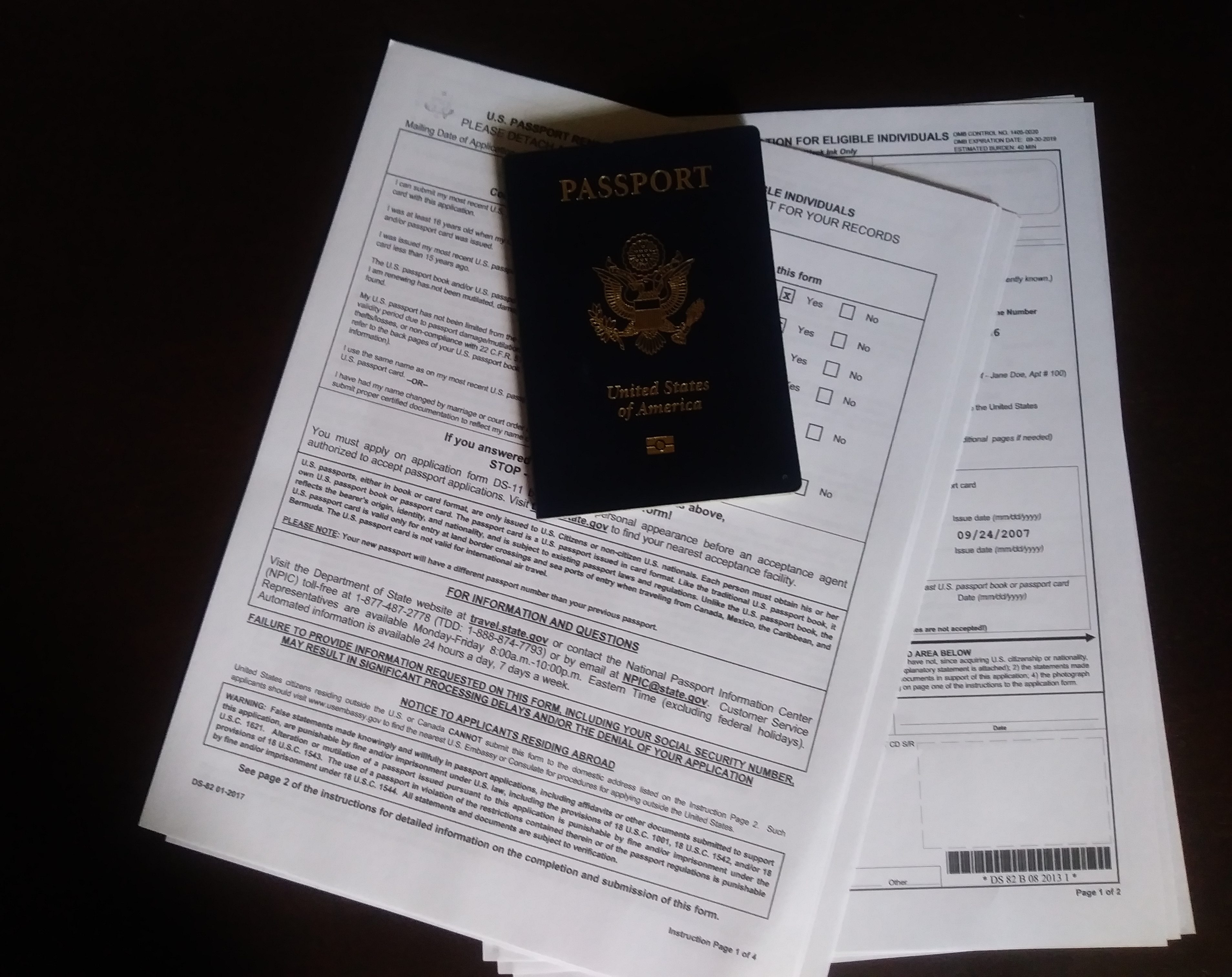 required paperwork for passport