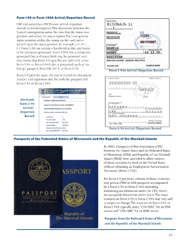 rmi passport with form i 94