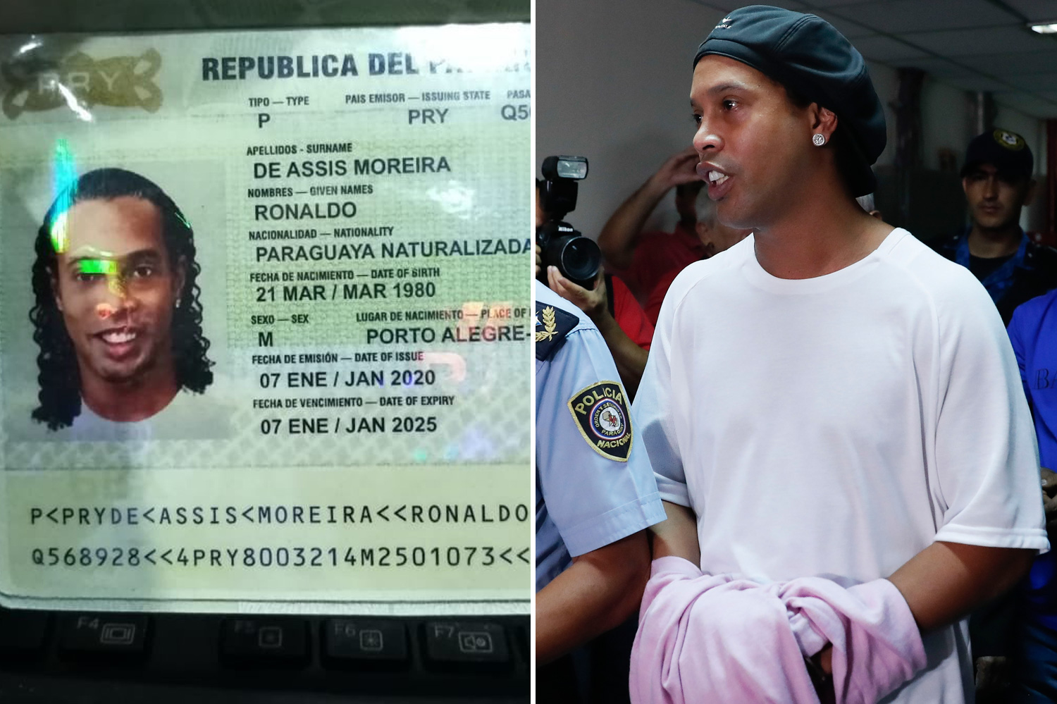 ronaldinho passport