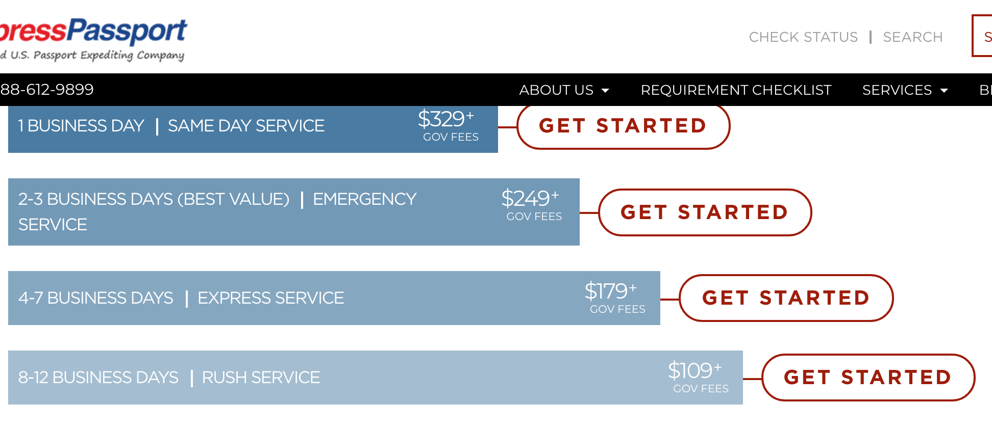 same day passport fee