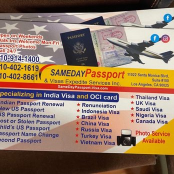 same day passport & visa expedite services