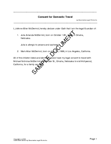 sample parental consent letter for passport