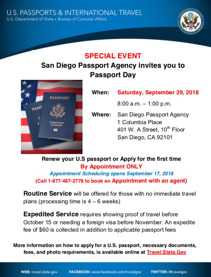 san diego expedited passport