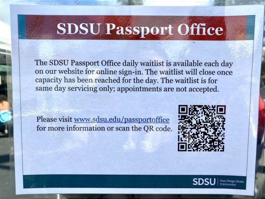 sdsu passport office