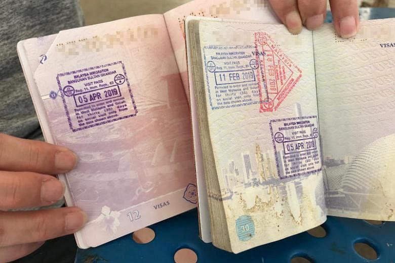 singapore passport stamp