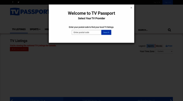 start tv schedule passport