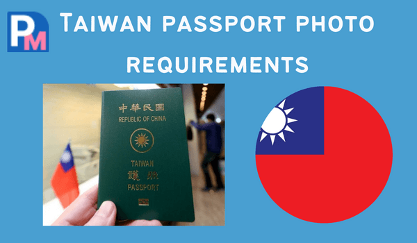 taiwan passport photo requirements