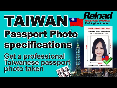 taiwan passport picture size