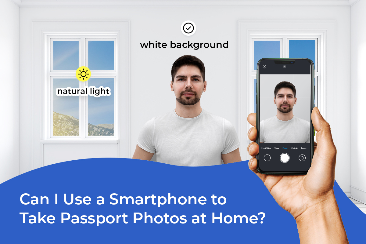take a passport photo at home