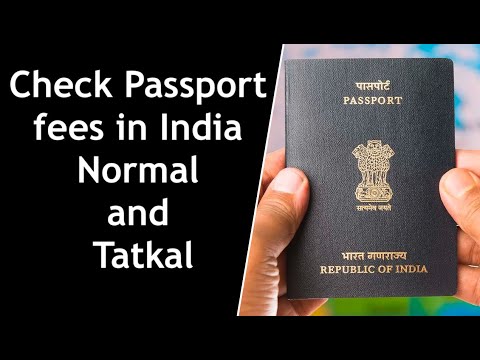 tatkal passport fees