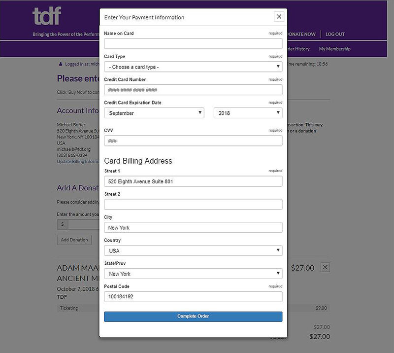 tdf passport login