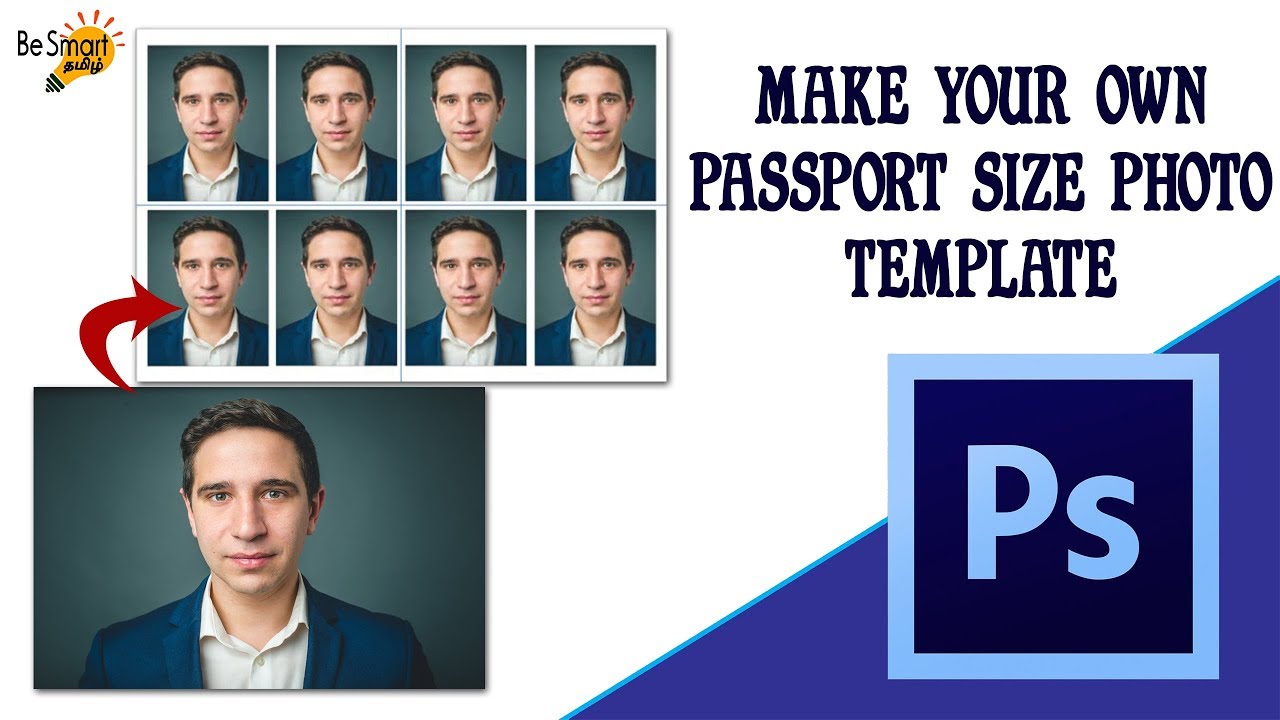 template for passport photo