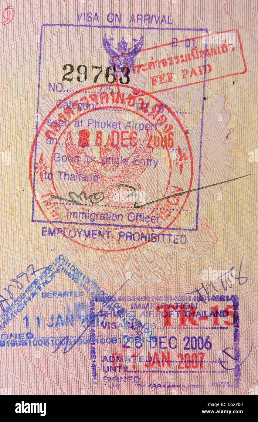 thailand passport stamp