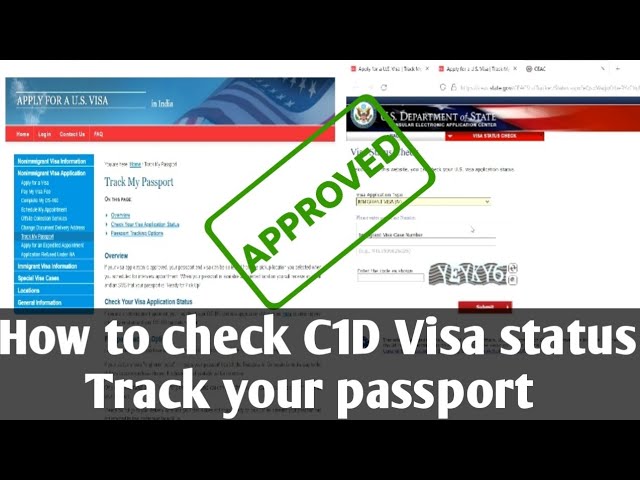 track my passport u.s. visa