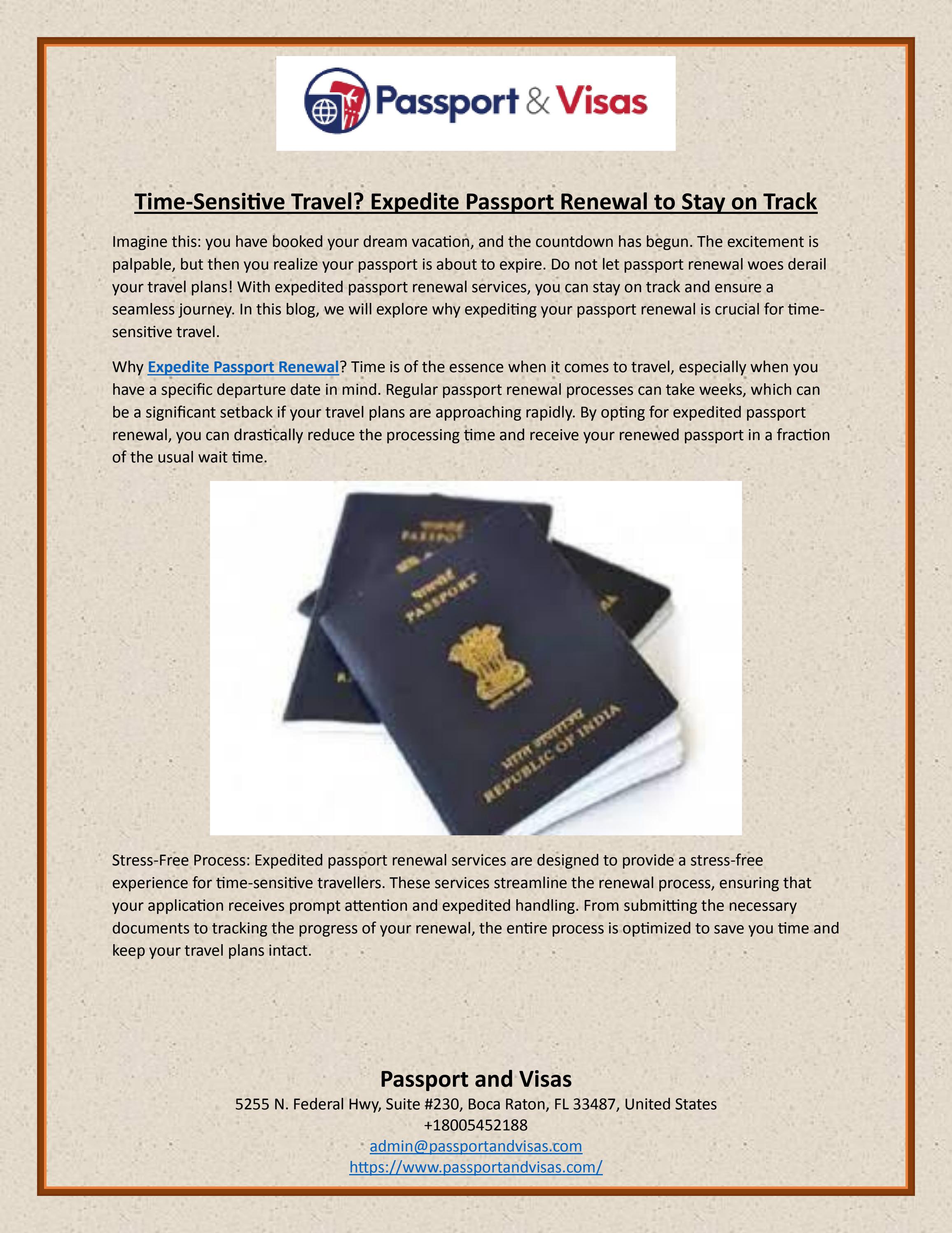 track your passport renewal