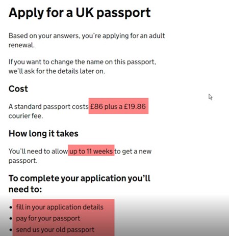 tracking a passport application uk