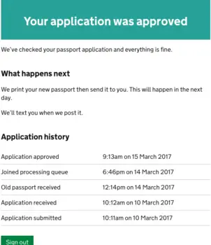 tracking a passport application uk