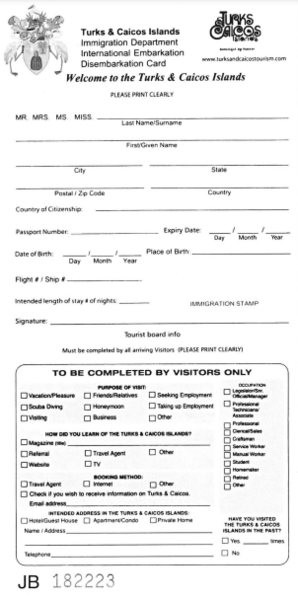 turk and caicos passport requirements