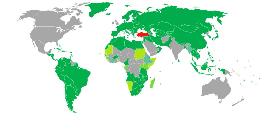 turkey passport visa free countries