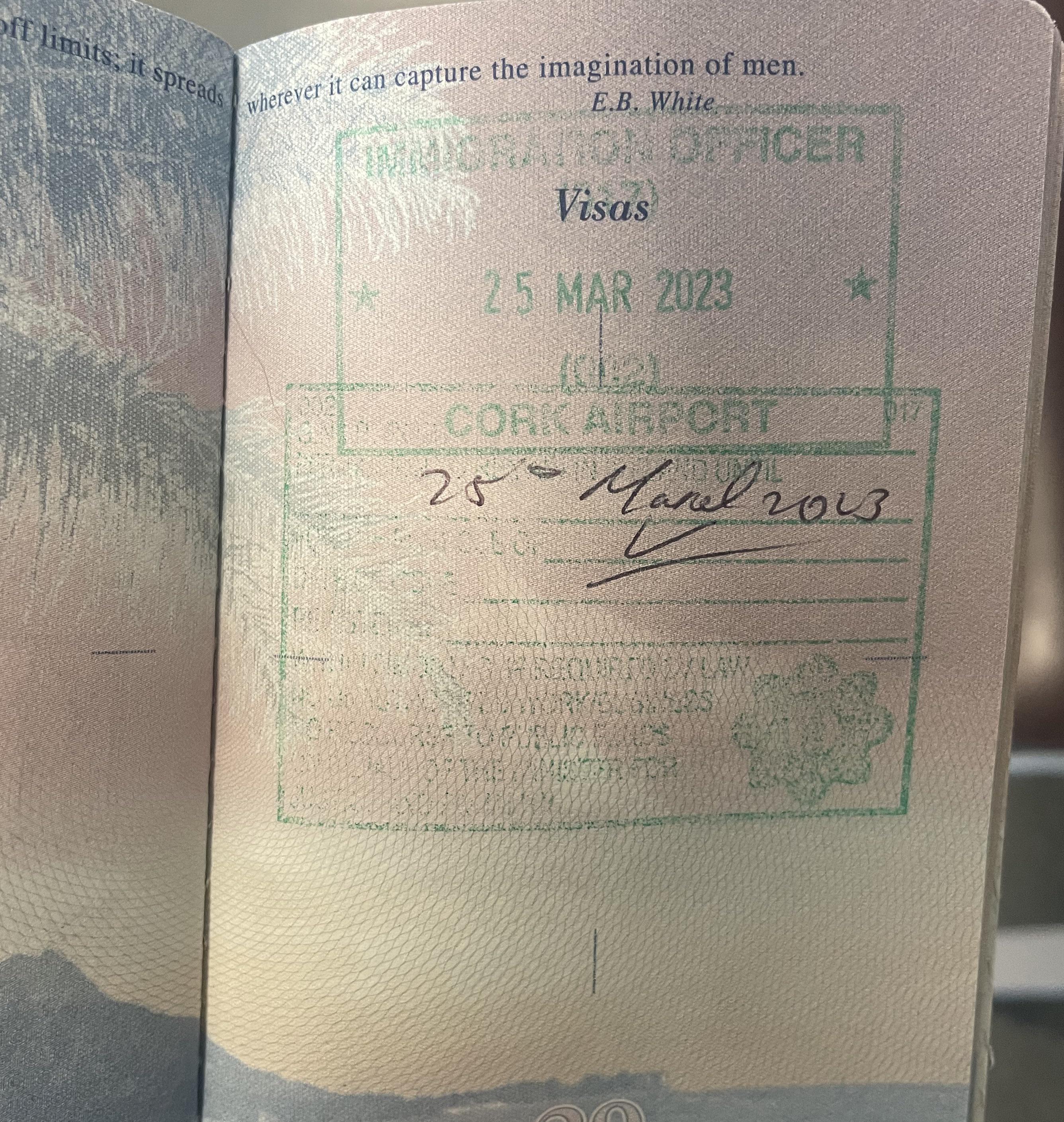 u.s. immigration did not stamp my passport on entry