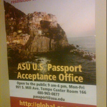 u.s. passport acceptance office at asu