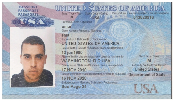 u.s. passport number