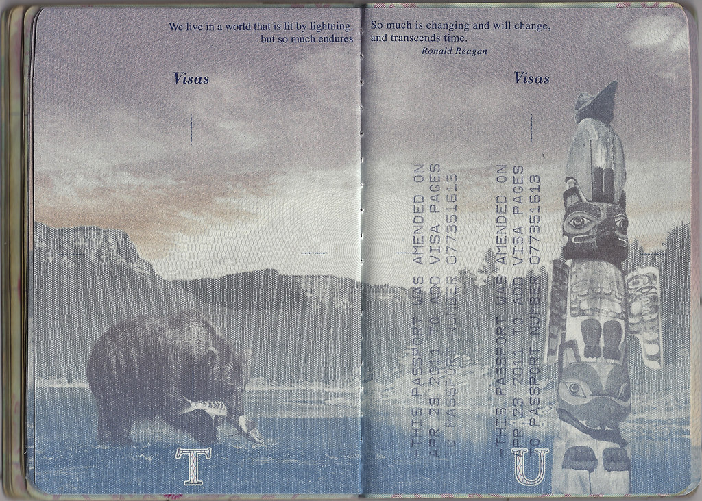 u.s. passport pages