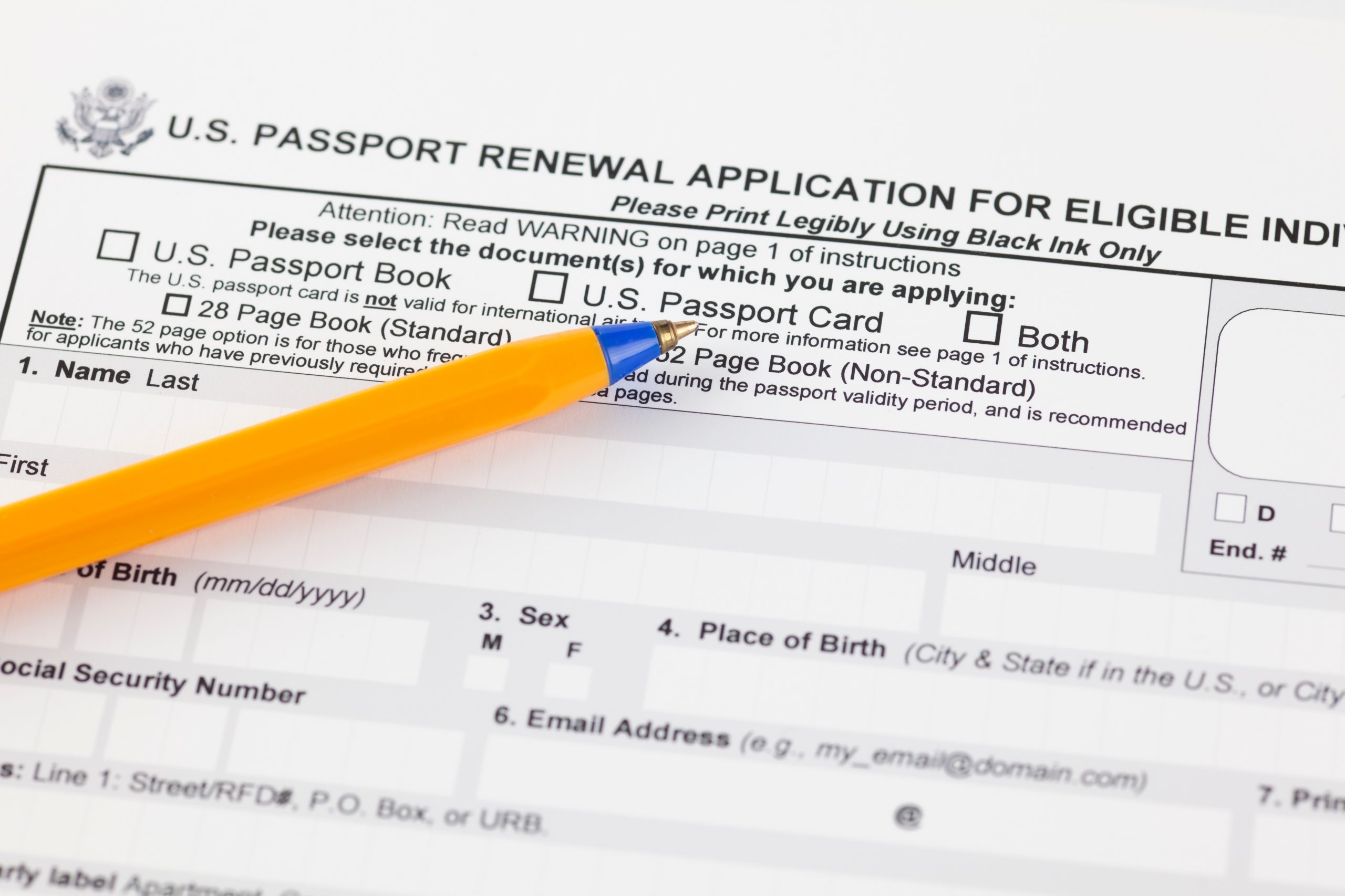 u.s. passport renewal application for eligible individuals