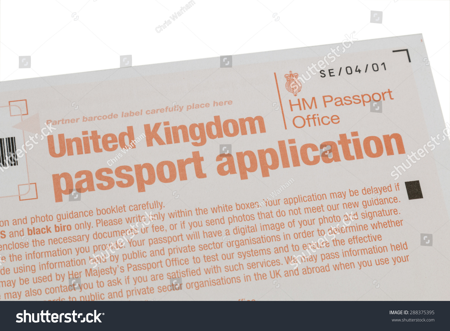 uk passport application