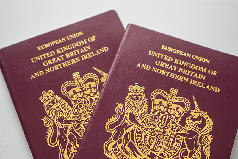 uk passport color