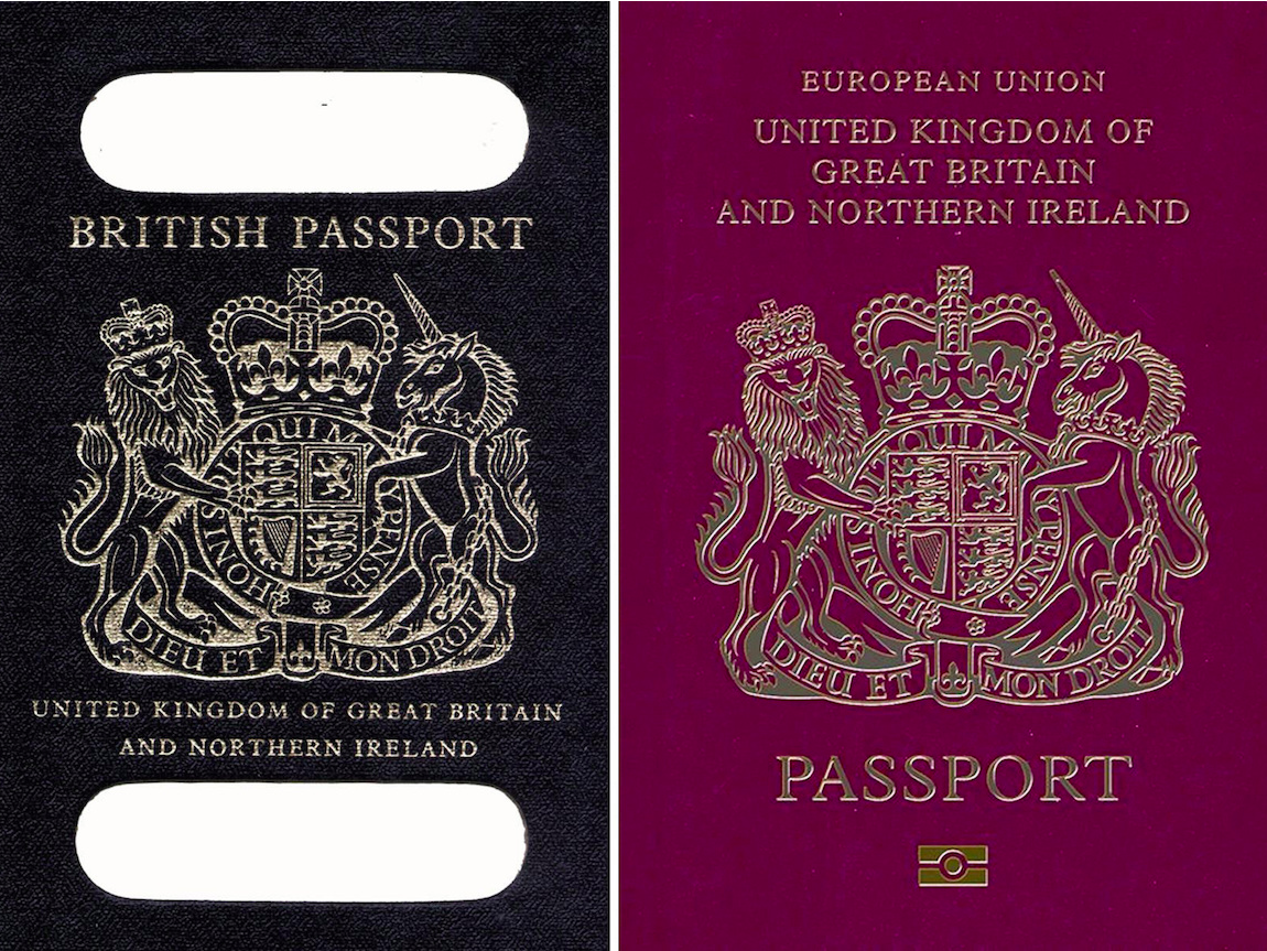 uk passport colour