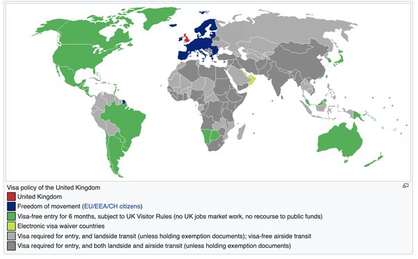 uk passport visa free countries