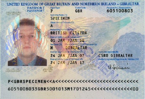 united kingdom passport