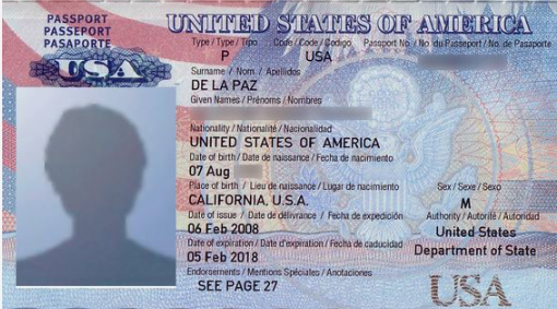 united states passport place of issue