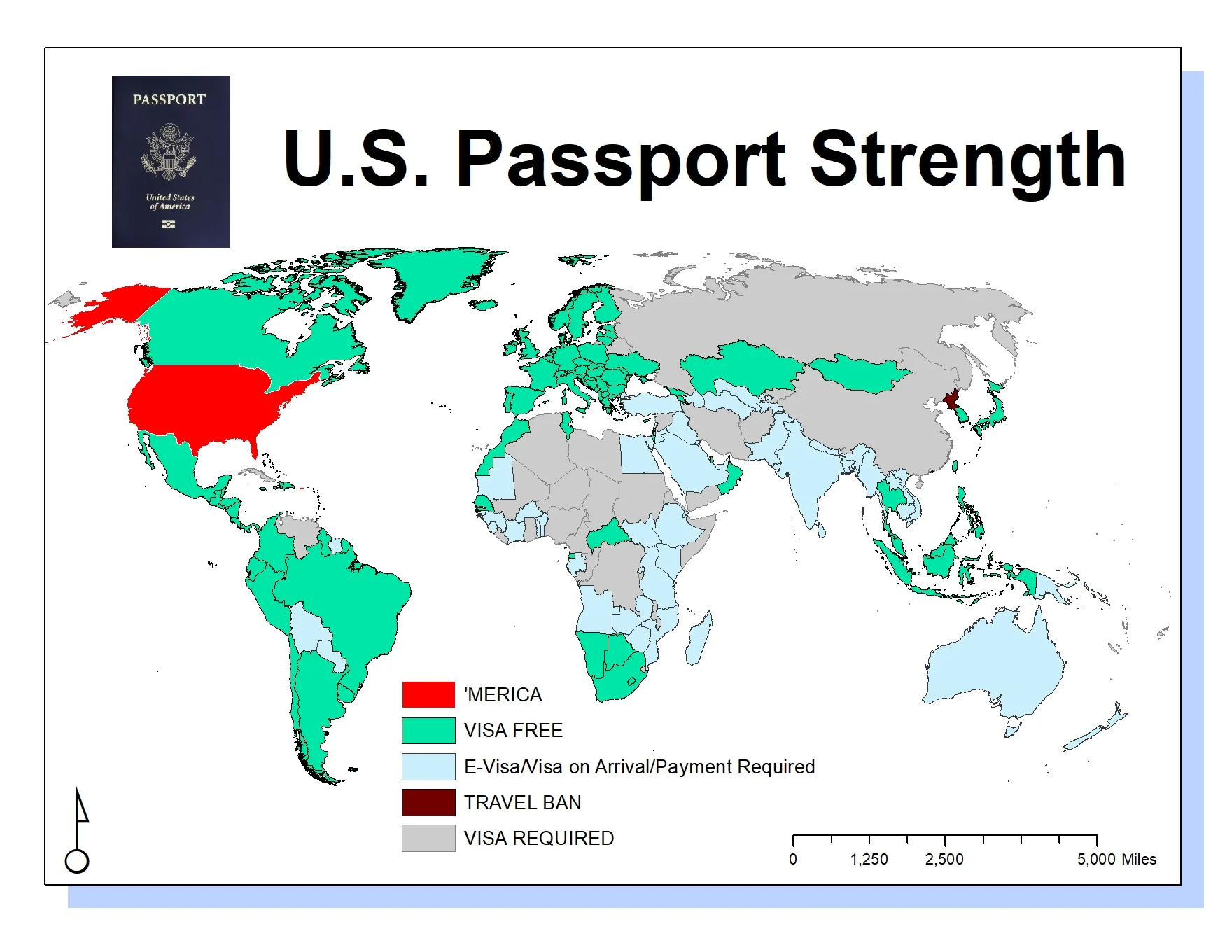 united states passport visa free countries