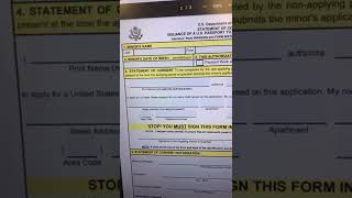 us passport consent form