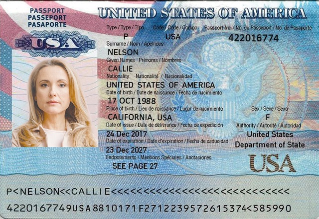 us passport example