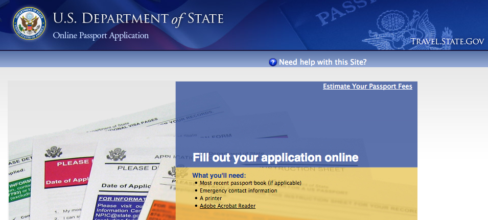 us passport forms online