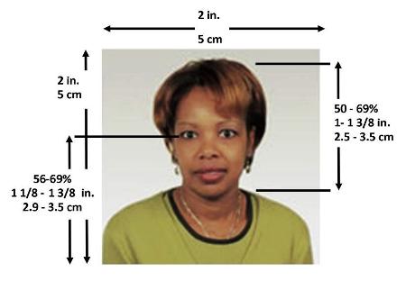 us passport photo size