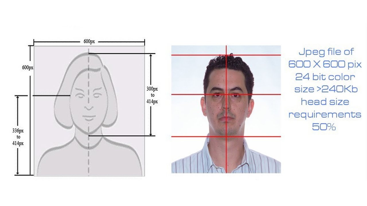 us visa passport photo dimensions